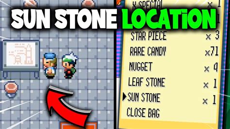 sun stone pokemon emerald